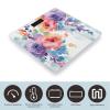 YJWANDL Scale for Body Weight Watercolor Floral Print Weight Scale Digital Scale Body Fat Scale Weight Scale LCD Scale Slim Scale, style view 3