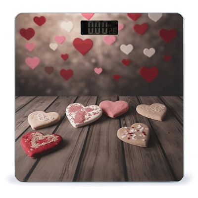 Scale for Body Weight Valentine's Day Print Weight Scale Digital Scale Body Fat Scale Weight Scale LCD Scale Slim Scale