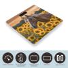 YJWANDL Scale for Body Weight Yellow Sunflower Horse Print Weight Scale Digital Scale Body Fat Scale Weight Scale LCD Scale Slim Scale, style view 3