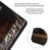 YJWANDL Scale for Body Weight Wood on Fireplace Print Weight Scale Digital Scale Body Fat Scale Weight Scale LCD Scale Slim Scale, style view 4