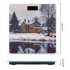 YJWANDL Scale for Body Weight Winter Farmhouse Print Weight Scale Digital Scale Body Fat Scale Weight Scale LCD Scale Slim Scale, style view 2
