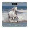 Scale for Body Weight White Horse Running on The Sea Print Weight Scale Digital Scale Body Fat Scale Weight Scale LCD Scale Slim Scale view 1