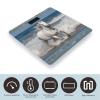 Scale for Body Weight White Horse Running on The Sea Print Weight Scale Digital Scale Body Fat Scale Weight Scale LCD Scale Slim Scale view 3