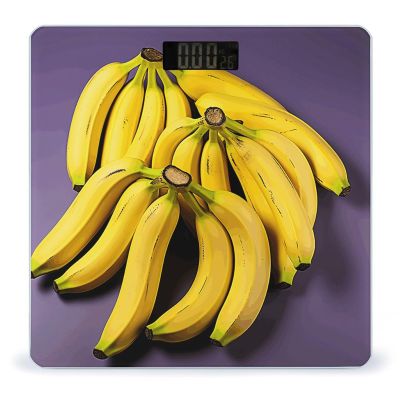 YJWANDL Scale for Body Weight Unique Banana Fruit Print Weight Scale Digital Scale Body Fat Scale Weight Scale LCD Scale Slim Scale, style