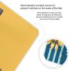 YJWANDL Scale for Body Weight Yellow and Blue Floral Print Weight Scale Digital Scale Body Fat Scale Weight Scale LCD Scale Slim Scale, style view 4