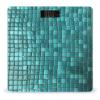 YJWANDL Scale for Body Weight Turquoise Small Dot Tiles Print Weight Scale Digital Scale Body Fat Scale Weight Scale LCD Scale Slim Scale, style view 1