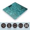 YJWANDL Scale for Body Weight Turquoise Small Dot Tiles Print Weight Scale Digital Scale Body Fat Scale Weight Scale LCD Scale Slim Scale, style view 3