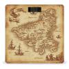 YJWANDL Scale for Body Weight Treasure Map Vintage Print Weight Scale Digital Scale Body Fat Scale Weight Scale LCD Scale Slim Scale, style view 1