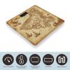 YJWANDL Scale for Body Weight Treasure Map Vintage Print Weight Scale Digital Scale Body Fat Scale Weight Scale LCD Scale Slim Scale, style view 3