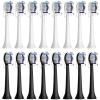 16 pcs Whitening Clean Toothbrush Heads Compatible for Philips Sonicare Electric Toothbrush, 8 White and 8 Black. view 1