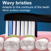 16 pcs Whitening Clean Toothbrush Heads Compatible for Philips Sonicare Electric Toothbrush, 8 White and 8 Black. view 3