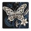 YJWANDL Scale for Body Weight White Butterflies and Tribal Print Weight Scale Digital Scale Body Fat Scale Weight Scale LCD Scale Slim Scale, style view 1