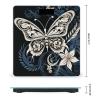 YJWANDL Scale for Body Weight White Butterflies and Tribal Print Weight Scale Digital Scale Body Fat Scale Weight Scale LCD Scale Slim Scale, style view 2