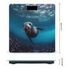 YJWANDL Scale for Body Weight Underwater Sea Lion Print Weight Scale Digital Scale Body Fat Scale Weight Scale LCD Scale Slim Scale, style view 2