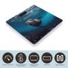 YJWANDL Scale for Body Weight Underwater Sea Lion Print Weight Scale Digital Scale Body Fat Scale Weight Scale LCD Scale Slim Scale, style view 3