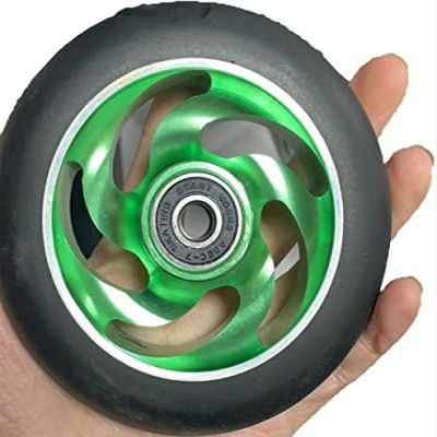 2 Pcs 4 Inch Wheelchair Front Wheels, Wheel Replacement For Wheelchairs, PU Solid Tyre, Wheelchair Wheel