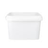 20 Buckets with Lid, 3 L, White, Square, Plastic Bucket, Food-Safe, Airtight and Stable, Empty Bucket with Handle and Lid for Food, Chemistry, Washing Powder, Adhesives view 3
