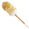 OnIUeZky 1PC Lambswool Duster with Wooden Handle, 21 Inch Anti-Static Feather Duster, Flexible Dusters for Cleaning Ceiling Fans, Computer Screens, Bookshelves view 2