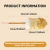 OnIUeZky 1PC Lambswool Duster with Wooden Handle, 21 Inch Anti-Static Feather Duster, Flexible Dusters for Cleaning Ceiling Fans, Computer Screens, Bookshelves view 3
