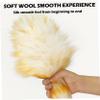 OnIUeZky 1PC Lambswool Duster with Wooden Handle, 21 Inch Anti-Static Feather Duster, Flexible Dusters for Cleaning Ceiling Fans, Computer Screens, Bookshelves view 4