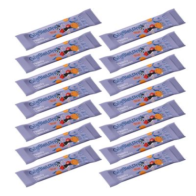 Giggleland - Lunch Box Snacks Multipack Fruity Bar - Peach Fruity Bar 14 x 20 g, Healthy Snacks for Kids, Fruit Bars, Fruit Leather, Dried Fruit, Gelatine Free Fruit Jelly