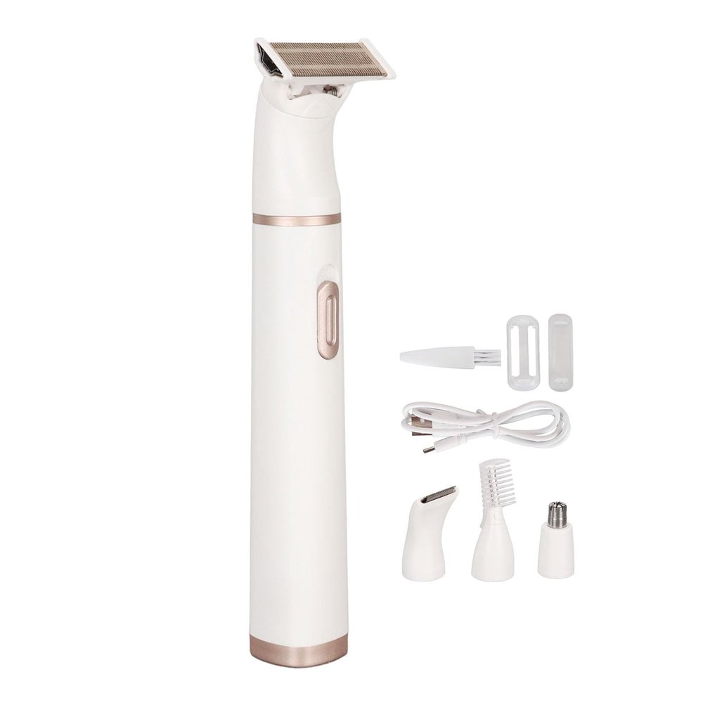 4 in 1 Women Hair Remover, Electric for Women, Women Hair Trimmer, Washable Cutter Head Grooming Tool for Facial Eyebrows Nose Armpit Bikini Lines