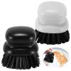 Pwocvoe Palm Dish Brush,Washing Up Brushes 2pcs Scrubbing Brush Kitchen Brush Pot Pan Plate Sink Cleaning Brush with Ergonomic Handle Kitchen Cleaning Washing Up Brush view 1