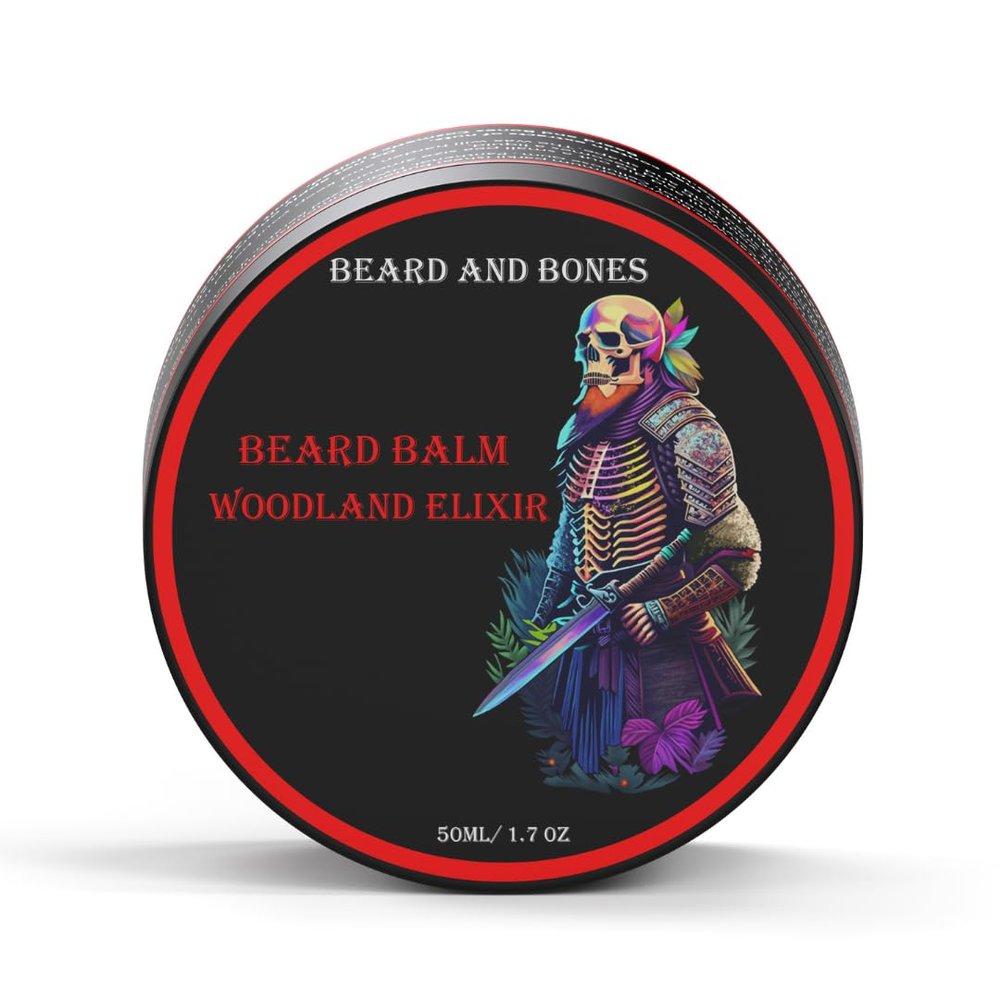 Beard & Bones 50ml Beard Balm for Men | Nut Free (Woodland Elixir)