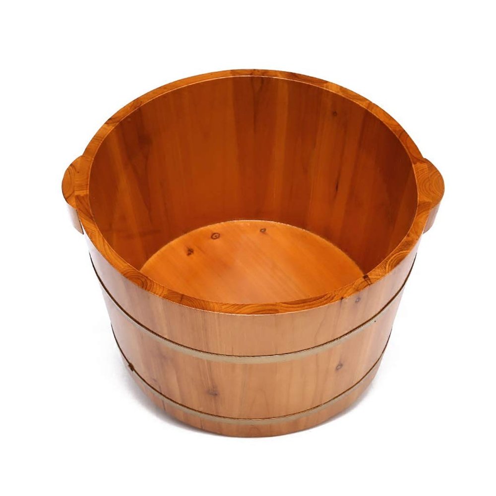 UYDJAKX Bucket For Foot Bath,Sauna Accessories Sauna Bucket Water Bucket,Handmade Wooden Footbath Tubs,Foot Relaxing Barrel Present vision Star of Light