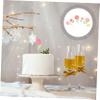 ULDIGI 60pcs Mother's Day Baking Toppers Flower Cake Decoration Picks for Non-deformable for Desserts Adds Joy to Celebrations view 3