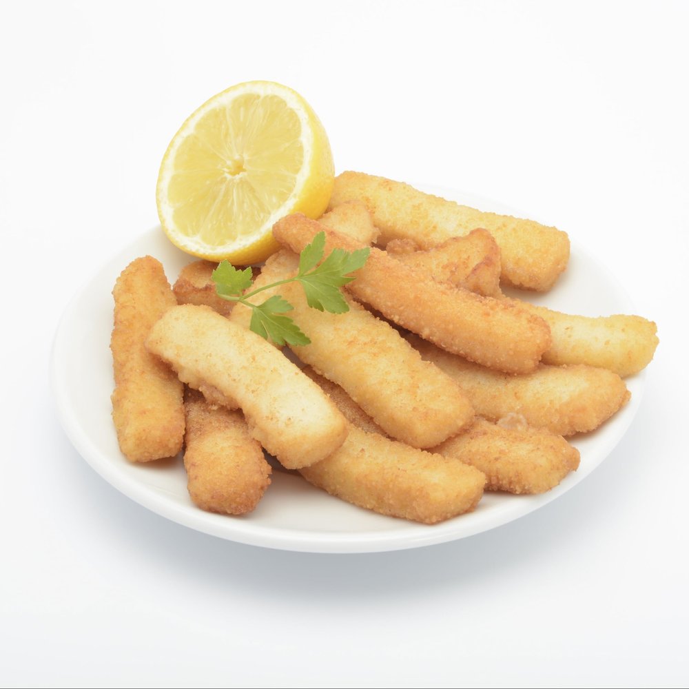 Frozen Breaded Squid Strips 1kg x 8 Packs