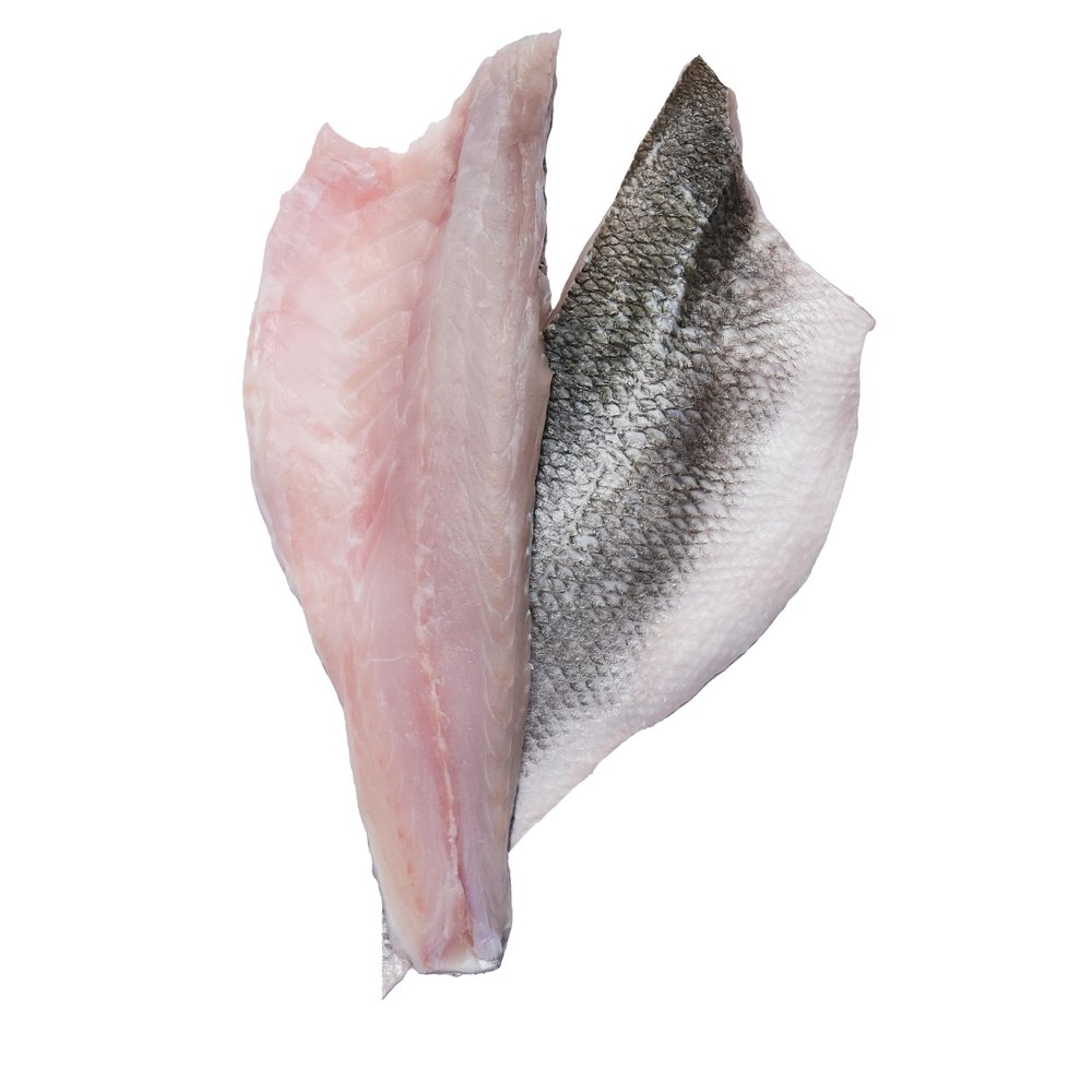Premium Frozen Sea Bass Skin-On Fillets 1kg x 5 Packs