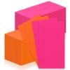 120 Pcs Hot Pink and Orange Napkins Rectangle Sunshine Disposable Paper 4.33 * 7.87 Inch Cocktail Napkins Beverage Pink Luncheon Napkins For Tequila Sunrise Bachelorette Party Weeding Dinner view 1