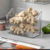 Wnvivi Wall Mounted Storage Organizer Box,Floating Shelves Bin,Clear Plastic Storage Bins for Wall,Wall Hanging Organizer Box for Kitchen Bathroom Refrigerator view 2