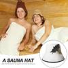 Luxylei Comfortable Felt Sauna Hat Hot Bath Hat Shower Caps Sauna Room Bathroom Heat Protection Felt Sauna Supplies for Women view 4
