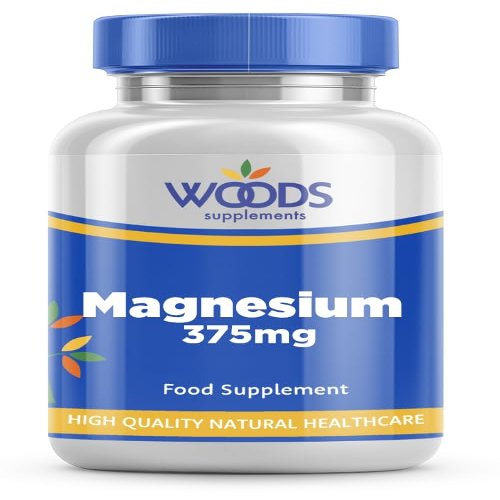 Woods Supplements - 375mg High Strength Magnesium Citrate 180x Vegan Tablets. High Absorption Magnesium Mineral Complex for Energy Production, Muscles, Nervous System & Heart Health