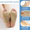 2 Pairs Plantar Fasciitis Support, Arch Support Socks with Gel Pads, Plantar Fasciitis Functional Socks for Neuropathy, Orthotic Flat Feet Arch Support, Foot Pain Relief Support Socks for Women & Men view 4