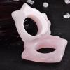 1PCS Ring Shape Facial Scraping Board Massaging Board Jade Gua Sha Board Scraping Board Gua Sha Facial Tool for Face view 4