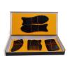 5pcs/Set Black Bull Horn Scraping Boards Face Spa Massage Body Gua Sha Scraper Board Acupoint Relax Massager view 1