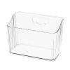 Storage Organizer Bins Wall Mounted Floating Shelves, Plastic HoleFree Wall Mounted Storage Organizer Box,Plastic Storage Bins for Wall Cabinet Door Organizer view 1