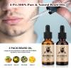 EXREIZSTUpgraded Beard Grooming Kit for men,Beard Care Kit for men,with 2Beard Growth Oil,Balm,Brush,Comb,Shaving Soap,Storage,suitable for Birthday Gifts for Men Him Dad Husband Brother Boyfriend view 4