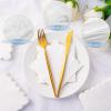 100 White Scalloped Cocktail Napkins, 3 Ply 5 x 5 Inch Beverage Napkins Paper Napkins Disposable Luncheon Napkins for Wedding Birthday Party Bridal Anniversary Baby Shower view 3