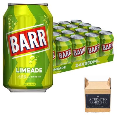 Fizzy Drink Cans, No Sugar, 330ml - Pack Of 24 (24x, Limeade, No Sugar)