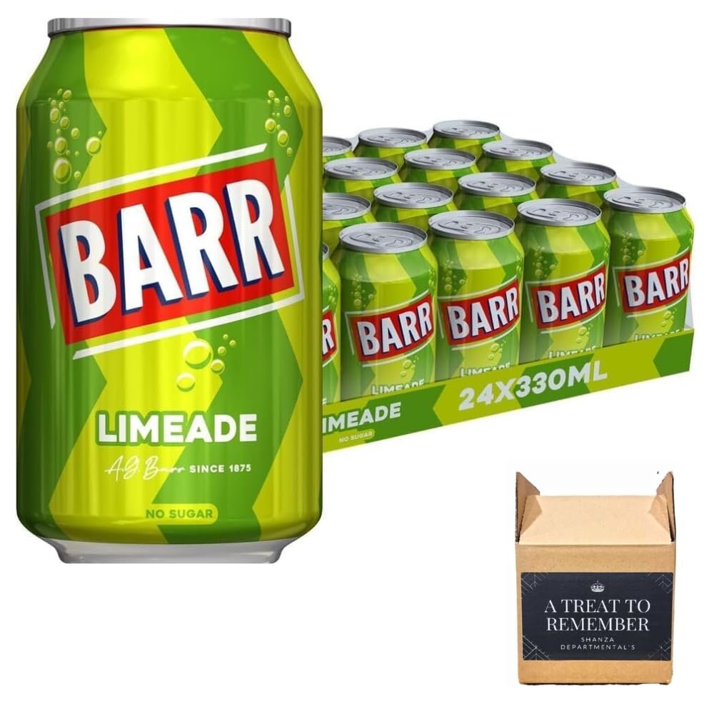 Fizzy Drink Cans, No Sugar, 330ml - Pack Of 24 (24x, Limeade, No Sugar)