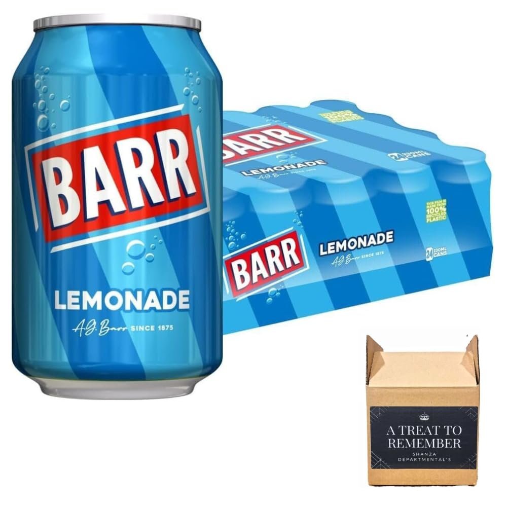 Fizzy Drink Cans, No Sugar, 330ml - Pack Of 24 (24x, Lemonade)