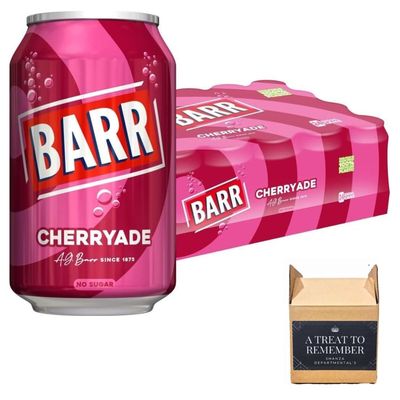 Fizzy Drink Cans, No Sugar, 330ml - Pack Of 24 (24x, Cherryade, Zero No Sugar)