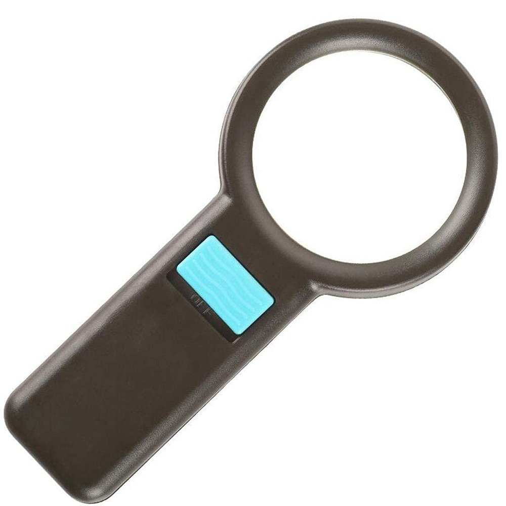 10X Handheld Reading Magnifier HD With LED Lamp Bead Multi-function Reading Magnifier beautiful scenery Chaser of Light