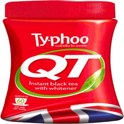 Typhoo QT Instant One Cup Tea with Whitener 125g Tub