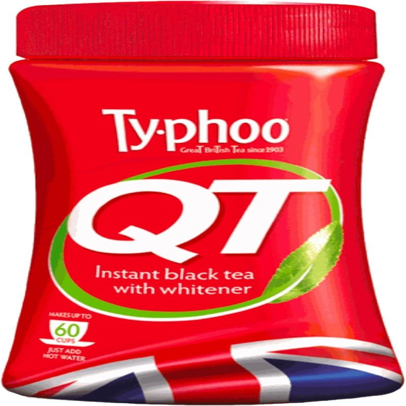 Typhoo QT Instant One Cup Tea with Whitener 125g Tub