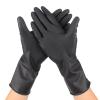 Hair Dye Gloves, 1 Pair Reusable Rubber Gloves, Black Latex Gloves, Hair Dyeing Gloves, Accessories for Salon Baber view 1